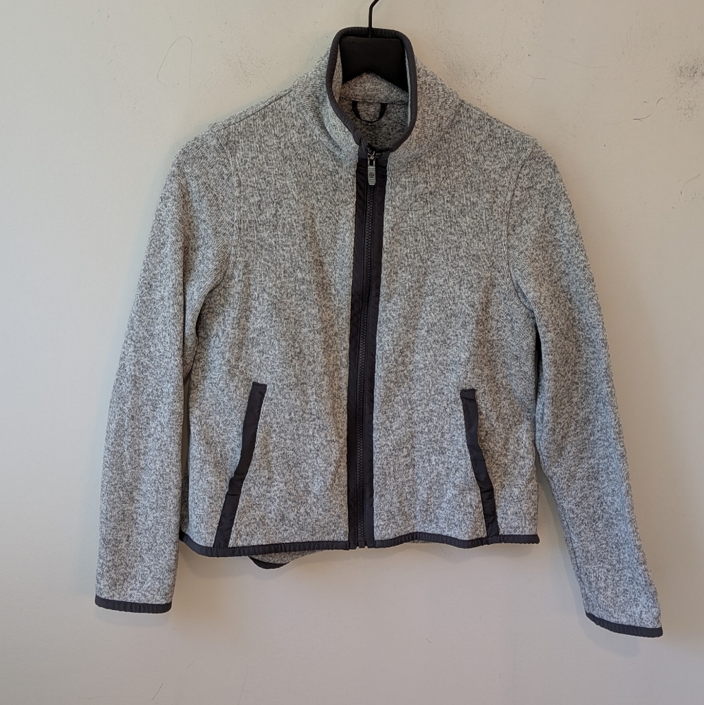 Lululemon Women's Grey It's Fleecing Cold Full Zip Sweater Jacket Size 6
